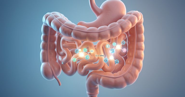 Glutamina para el intestino inflamado: beneficios, dosis y evidencia (2026)